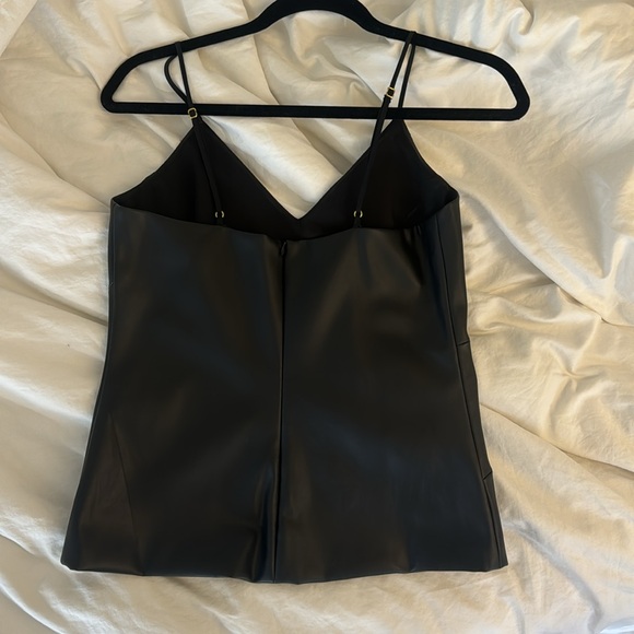 Thin, adjustable strap pleather top - NEVER WORN - Picture 2 of 3